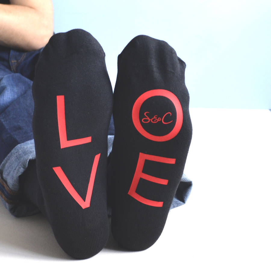 Personalised Love Socks By Solesmith | notonthehighstreet.com