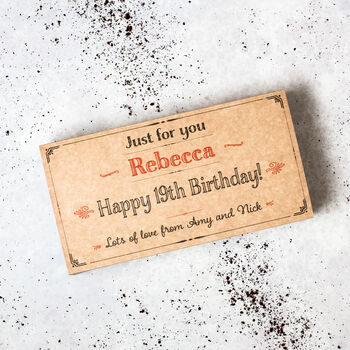 Personalised 19th Birthday Chocolate Flowers Gift Box, 2 of 5