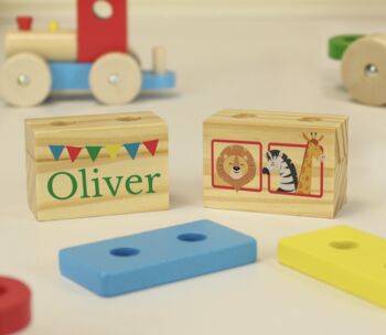 Personalised Circus Toy Train, 3 of 7