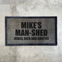 Personalised ‘Man Shed’ Internal Doormat, thumbnail 1 of 4