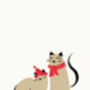 Two Cats Christmas Print, thumbnail 2 of 4