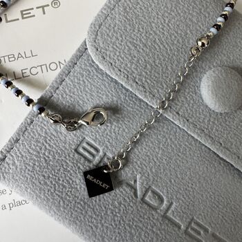 Aston Villa Football Club Women Wsl Fan Bead Bracelet With Charms, 4 of 4