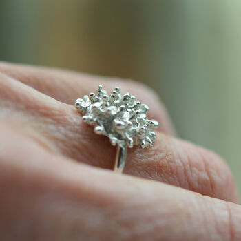 One Of A Kind Coral Reef Inspired Sterling Silver Ring, 2 of 7