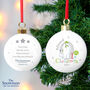 Personalised 1st Christmas The Snowman Bauble, thumbnail 1 of 3