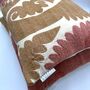 Pink And Green Embroidered Suzani Cushion Oblong, thumbnail 6 of 9