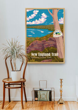 New England National Scenic Trail USA Travel Poster, 5 of 8