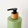 Refillable Green Plastic Bottle With Minimalist Label, thumbnail 7 of 9