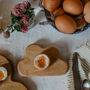 Wooden Cloud Breakfast Board And Egg Cup Set, thumbnail 5 of 5