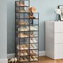 Set Of Clear Shoe Boxes Shoe Storage Organisers Rack, thumbnail 6 of 12
