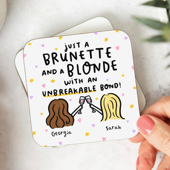 Brunette And A Blonde With An Unbreakable Bond Mug, 4 of 4