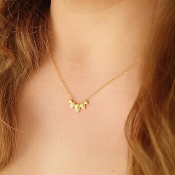 Gold Waterproof Teardrop Necklace Jewellery Gift, 2 of 4