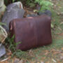 Personalised Luxury Large Leather Wash Bag Men's Gift, thumbnail 9 of 9