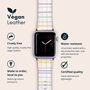 Colour Weave Vegan Leather Apple Watch Band, thumbnail 2 of 6