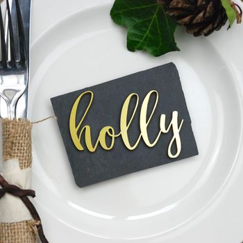 Personalised Gold And Silver Wedding Place Settings, 2 of 4