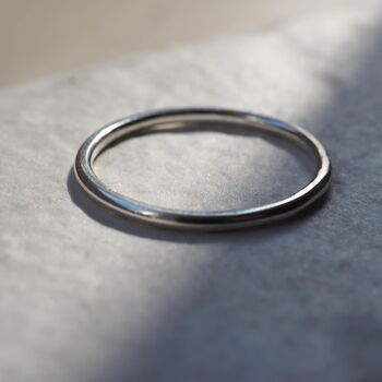 Simple Plain Stacking Ring, 3 of 8