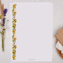 A4 Letter Writing Paper With Yellow Sunflower Border, thumbnail 1 of 4