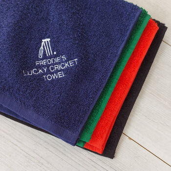 Personalised Lucky Sports Towel, 2 of 3