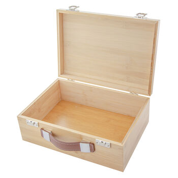 Personalised New Baby Bamboo Keepsake Box, 7 of 8