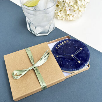 Blue Zodiac Constellation Star Sign Coasters, 5 of 9
