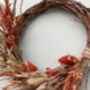 Mini Autumn Dried Flower Wreath, thumbnail 4 of 6