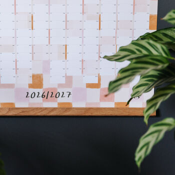 Academic Year Wall Planner 2026–2027 Checkerboard Design, 2 of 6