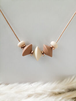 Coffee And Cream Nursing Necklace, 4 of 8