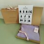 Lavender Purple 100% Cashmere Button Poncho Gift Boxed, thumbnail 2 of 12