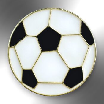 Tiny Football Soccer Enamel Tie Or Lapel Pin, 3 of 8