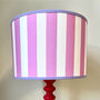 Carnival Lampshade In Candy Pink Stripe, thumbnail 3 of 4