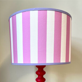 Carnival Lampshade In Candy Pink Stripe, 3 of 4