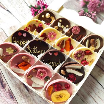 Personalised Rounds Artisan Chocolate Mendiants Box, 8 of 9
