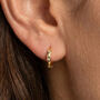 Crystal Wave Huggie Hoops, thumbnail 1 of 3