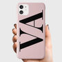 Personalised Dusty Pink Initial Phone Case, thumbnail 1 of 6