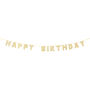 Luxe Gold Happy Birthday Garland, thumbnail 3 of 3