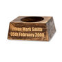 Personalised Hardwood Ball Stand: Engraved Display Plinth, thumbnail 7 of 7