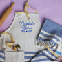 Personalised Cotton Apron, Tea Towel, Sustainable Gift, thumbnail 1 of 12