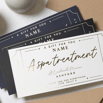 Personalised Spa Day Scratch Reveal Gift Voucher, 3 of 9