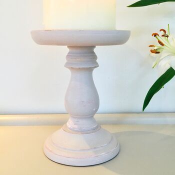 Hand Painted Large Vintage Pillar Candle Holder, 4 of 7