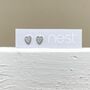 Sterling Silver And Stone Heart Stud Earrings, thumbnail 1 of 2