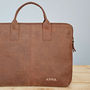 Personalised Buffalo Leather 15 Inch Laptop Case, thumbnail 3 of 9