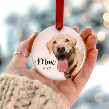 Personalised Dogs First Christmas Bauble Decoration, 6 of 10