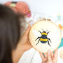 Bumblebee Thread Painting Embroidery Kit, thumbnail 2 of 9