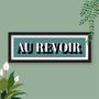 Au Revoir Framed Typography Print, thumbnail 2 of 10