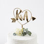 Personalised Initials Arrow Cake Topper, thumbnail 2 of 9