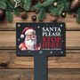 Personalised Traditional Santa Please Stop Here Sign, thumbnail 1 of 4
