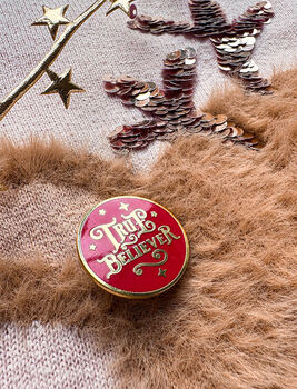 True Believer Christmas Pin Badge, 3 of 4