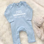 I'm Going To Support… Team Personalised Babygrow, thumbnail 6 of 9