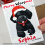 'Merry Woofmas' Dog Christmas Card, thumbnail 2 of 3