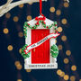 Personalised Home Red Door Christmas Decoration, thumbnail 1 of 4