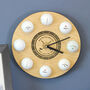 Personalised Golf Ball Clock Wall Art Gift For Men, thumbnail 2 of 7